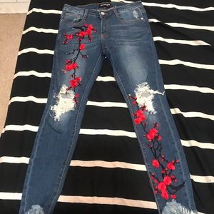 Fashion Nova Cherry Blossom jeans